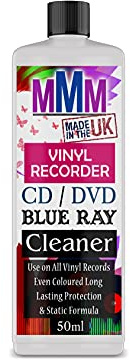 PROFESSIONAL VINYL RECORD CLEANER CD DVD CLEANING FLUID SPRAY Fast Delivery (50ML CAP)