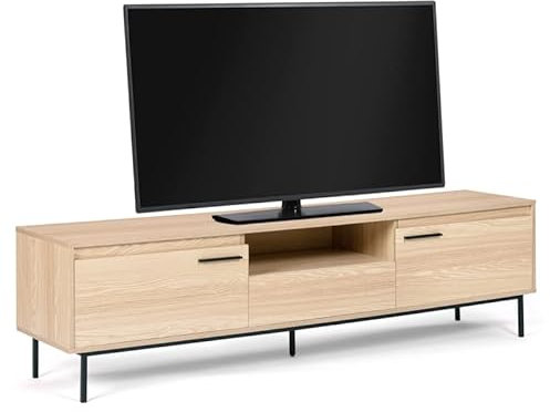 IDMarket - Meuble TV 180 cm Seattle avec rangements Design Industriel