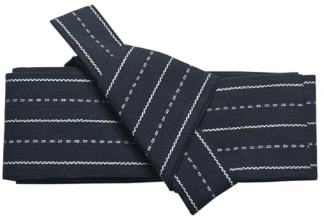 CAMDOM Cintura da uomo in stile kimono giapponese, stile tradizionale, vintage, per judo samurai, pre-annodata, Colore 12, Taglia unica