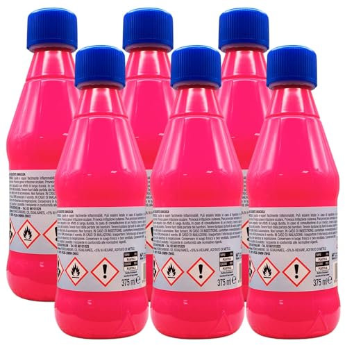 Avio SOLVENTE SMACCHIATORE, Dotato Di Un Notevole Potere Solvente Per Oli e Unto. Prodotto Di Normale Impiego Per La Pulizia Di Tessuti, Plastica e Gomma. Flacone Rosa 375ml (6 Flaconi)