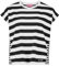 Betty Barclay Damen Basic Shirt mit Streifen 48, Weiß/Schwarz