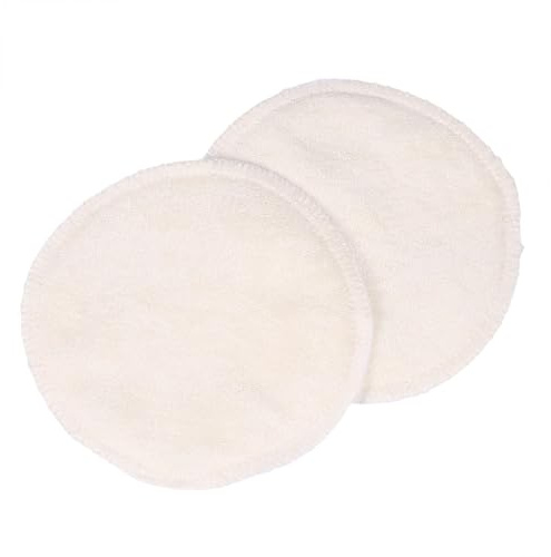SECFOU 6pcs Bamboo Nursing Pads Ultra Absorbent Washable Anti-galactorrhea Breastfeeding Pads Leakproof Soft Fabric Inserts for Maternity Protection
