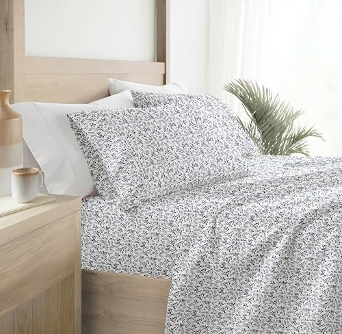 Linen Market Queen-Bettwäsche-Set, 4-teilig, atmungsaktiv, kühlendes Queen-Size-Bettlaken, Tiefe Taschen- und knitterfreie Laken, passend für 40,6 cm große Matratzen, extra weich und