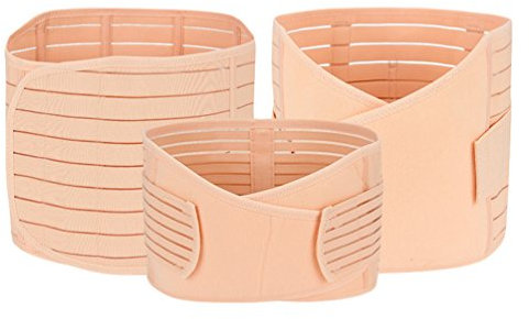 Dexinx 3 in 1 Postpartum Unterstützung Recovery Bauch/Taille/Becken Gürtel Body Shaper Korsett Gürtel Hohe elastische Post Mutterschaft Gürtel Hautfarbe 2XL