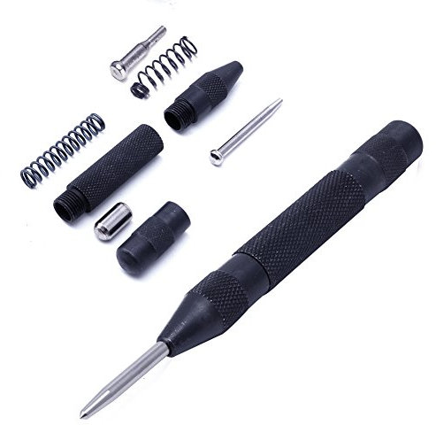 KERDEJAR Punzón Central automático haohao3, punzón Central automático de 5 , Marcador de abolladuras de Prensa de Madera de Metal con Resorte Resistente