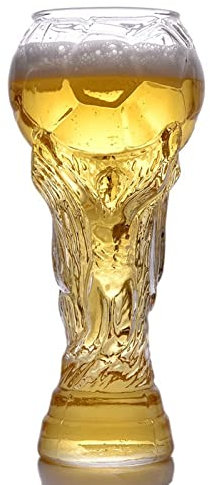 Ehtnsgl Bierkrüge, Pokal Fußball, Pokal Fussball, Ideal zum Anschauen von Fußballspielen(450ML)