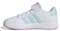 adidas Grand Court 2.0 Shoes Kids, Scarpe da Tennis Unisex - Bambini e Ragazzi, Ftwr Bianco Semi Flash Aqua Bliss Lilla, 31 EU