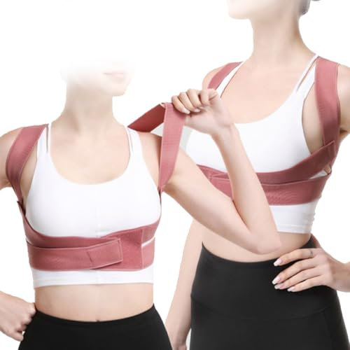 MaNeaz M Colore Rosa Correttore Posturale Spalle Schiena Busto Per Schiena Dritta Correttore Di Postura Traspirante E Regolabile Per Sostiene La Clavicola E Allevia I Dolori Al Collo