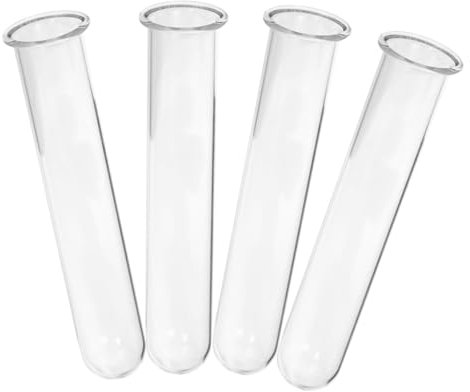 GLEAVI 4stücke Teiliges Glas Wasserpflanzenhalter Hydroponische Reagenzglas-vasen Desktop Terrarium Pflanzgefäß Transparent Praktisch Für Stecklinge Und Dekoration