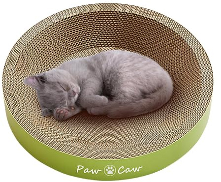 Planche À Gratter pour Chat – Coussin en Carton Ondulé | Lit De Salon À Gratter | Fournitures pour Animaux De Compagnie Recyclées pour Chats Chatons | Jouet De Repos pour La Protection