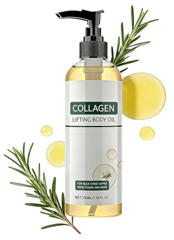 Huile Corporelle Liftante au Collagène, Soin Anti-Âge Raffermissant pour Femmes, Huile Corps Hydratante Nutrition Intense, atténue les ridules et illumine le teint (1 pc)