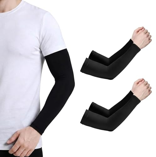 SimingZric Arm Sleeves - Cooling UPF 50+ Sun Protection Sleeves To Cover Arms, Stretch Compression Arm Sleeve