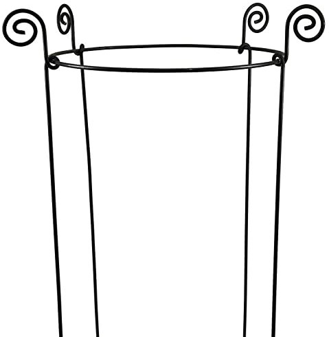 Hirsch Terracotta Staudenhalter stabil flexibel rund Höhe 120 cm Vollmaterial Rankhilfe Pflanzstütze (Ø 70 cm)