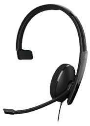 EPOS | Sennheiser Adapt 130T USB-C II (1000903) – Verkabeltes, einseitiges Headset mit USB-C Konnektivität, MS Teams Zertifiziert, UC optimiert – Herausragender Klang – Verbesserter Komfort