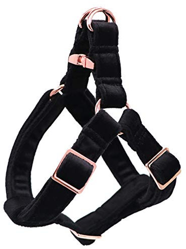 ARING PET Hundehalfter Geschirr, Samt kein Ziehen Hundehalfter Geschirr, einstellbare schwere Hundegeschirr für kleine mittlere große Hunde