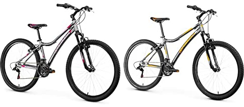 Anakon Enjoi Bicicleta de montaña, Mujer, Gris, S + Premium Bicicleta de montaña, Hombre, Gris, M