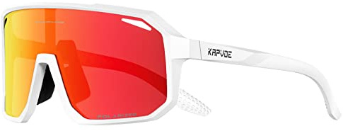 KAPVOE Polarized Cycling Glasses Sports Sunglasses, UV400 Running Fishing Baseball Glasses for Men Women K62