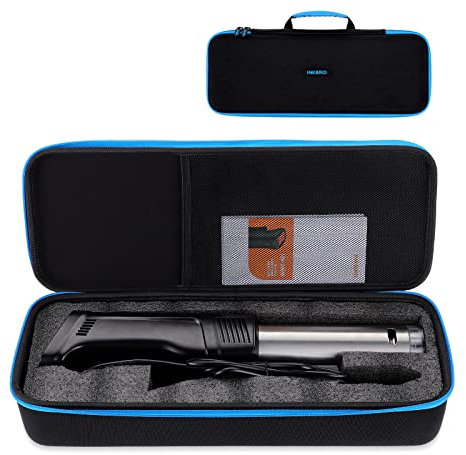 INKBIRD Sous Vide Cooker Storage Case Bag, Hard EVA Protective Case for INKBIRD ISV-100W with Sturdy Handle, 13.7 x 6.9 x 3.5 inches for Electronics/Travel Cable Organizers