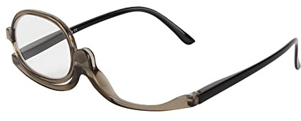 Aisi Gafas de maquillaje de aumento para mujer, gafas de maquillaje de ojos, lentes abatibles
