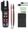 KATSU Digitale Multimeter Strommesszange 9999 Counts Auto Ranging Strommessgerät DC/AC Spannung Strom, Kapazität Widerstand Frequenz Temperatur Kontinuität Diodentester