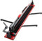 COSTWAY 1200mm(48 Inch) Manual Tile Cutter, Wall and Floor Ceramic Porcelain Tile Cutting Tool with Single Slide Rail, 4 Brackets & Adjustable Scale for Precision Cutting