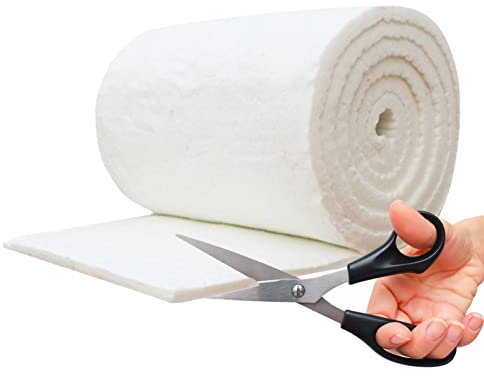 Keramikfasermatte Hochtemperatur | Hochtemperatur Isolierung Feuerfestes Baumwolldecke Isolationsbaumwolle | Aluminiumsilikat Nadel Feuerbeständig Ware Für Öfen, Schmieden, Brennöfen, Herde