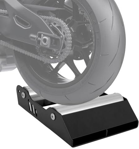 BIUGERCN Soporte universal para limpieza de ruedas de motocicleta, soporte portátil de rodillo, lavado de neumáticos universal para bicicletas deportivas Duke MT CB Monster Street Triple YZF NINJA