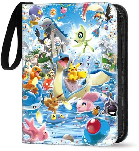 Álbum de recortes para tarjetas, 50 páginas, 400 tarjetas, capacidad para tarjetas coleccionables, álbum, carpeta coleccionable, carpeta de tarjetas, cuaderno portátil impermeable, colección de