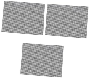 Gatuida 3 piezas Alfombrillas Bbq Reutilizables Resistentes al Calor Malla Antiadherente para Barbacoa Exterior para Carne y Verduras