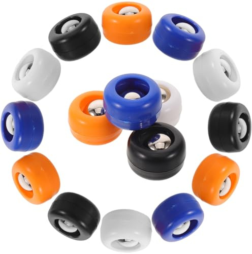 Holibanna Jeu de Curling de Table Léger en Plastique 16 Pièces, Facile à Nettoyer, Pauses au Bureau et Mini Jeux de Société