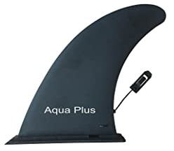 Aqua Plus Aletas inflables para Sup Center Fin Paddle Board Set (Negro. 9 Pulgadas)
