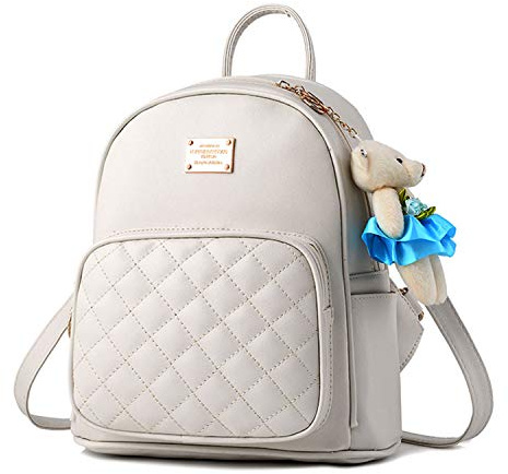 LUI SUI Cuir PU Mini Sac À Dos Occasionnel Étanche Sac De Voyage De Voyage Sac À Dos Mignon Petit Sac À Main pour Ados Filles Dames Femmes