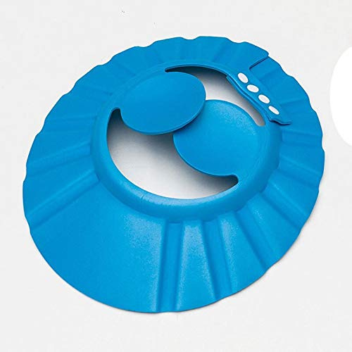 Bebes - Cuffia da bagno per bambini, per shampoo, doccia, bagno, protezione per bambini, colore: blu