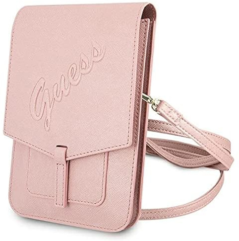 Guess Tasche GUWBRSAVSPI rosa Saffiano Script