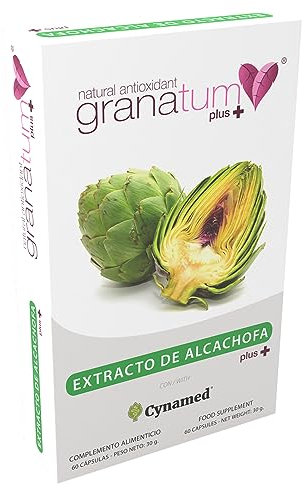 Granatum Plus - Estratto di Carciofo con Cynamed - Integratore Alimentare - Supporto per Fegato e la Digestione - Benessere Metabolico - Diuretico Naturale - Prodotto Spagna - 1 Confezione 60 Capsule