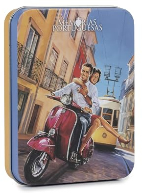 Lata de Chocolate con Leche Lisboa - 50 g - Lata que Recrea la Ciudad de Lisboa - Llenos de Sabor - Chocolate Ideal para Regalar - Producto Gourmet de Origen Portugués