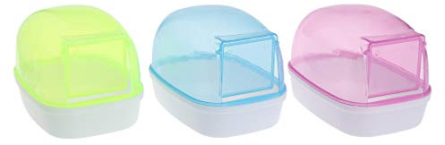 JinGuoZiLP Hamster Sand Bath Critters Shower Toilet Bed Sand Container Bathtub for Small Mice Hedgehog Squirrel Hamster Guinea Pig