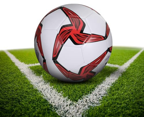 pwavum Fußbälle, Offizieller Fussball Grösse 5, Fußball Kinder Unisex, Outdoor-Indoor Verdickt Explosionsgeschützt Fußball, Fusball für Jugendliche Und Erwachsene