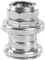 cyclingcolors Fahrrad steuersatz 1 zoll schraubbar stahl verchromt silber kugellagerschalen 26,4mm