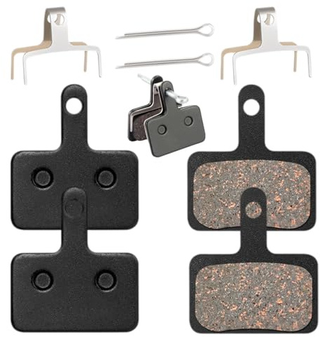 NJCXOLA 4 paires de plaquettes de frein à disque semi-métallique, plaquette de frein vtt, pour frein velo D501,M575,M525,M495,M486,M485,M475,M465,M447,M446 etc.