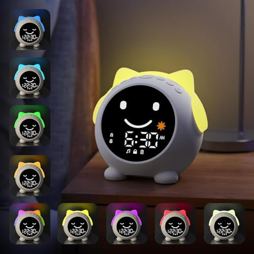 MRSCOZ Sveglia per bambini, orologio OK to Wake con luce notturna. Timer Nap Timer, sveglia per bambini, allenamento per il sonno dei bambini, decorazione per la cameretta dei bambini, idea regalo per
