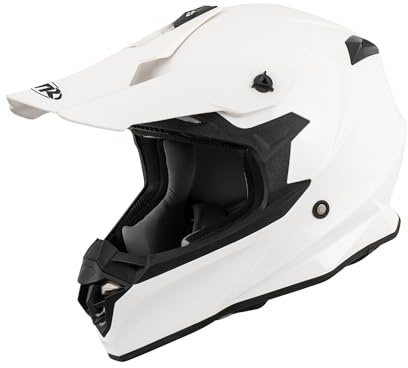 MTR X6B Evo Motocross Helm, ECE 22.06 Geprüfter Motorradhelm, Crosshelm ohne Visier, Cross Helm Motorrad mit Belüftung & Entlüftung, Downhill Helm Geeignet als Fullface Helm MTB, M