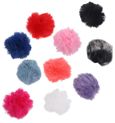 Gadpiparty 10pezzi Copertura Antivento Pelosa per Microfono Protezione per Microfono da Graffi e Urti Design Ragionevole e Facile da Indossare