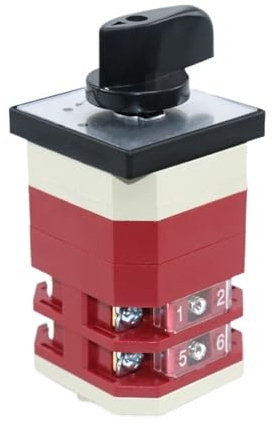 1 pz LW12-16/GL24.2 16A Interruttore di commutazione momentaneo a manopola, interruttore di reset, interruttore a tre posizioni, due poli