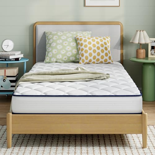 Novilla 8 inch XL Twin Mattresses for Kids, Foam and Spring Hybrid Mattress Twin XL with Adaptive Foam for Pressure Relieving & Breathable Comfort,CertiPUR-US Certified-Ideal for Youth & Guest Rooms