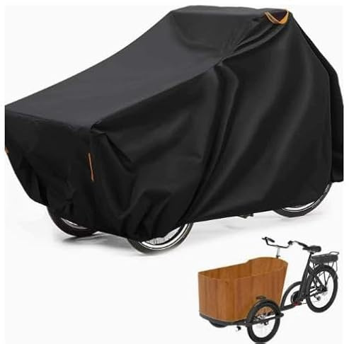 Telo Copri Bicicletta, Telo Coprimoto 420d Oxford, Copertura Per Bicicletta Con Strisce Riflettenti E Fori Per Lucchetto, Protezione Uv E Antipolvere Telo Copribici Impermeabile,Universale,2,2x1x1,1m