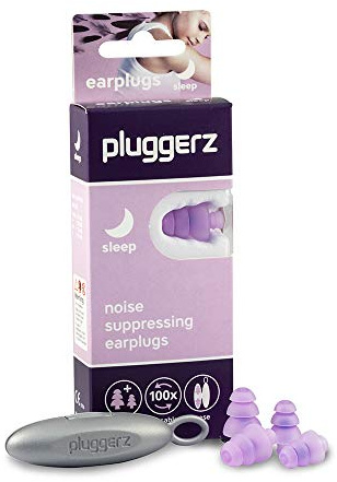 Pluggerz Ohrstöpsel Schlaf - 2 Paar (S/M M/L) - Wiederverwendbar - Weich & bequem - Gefiltert - 27 dB - Schlafen - Verhindert Irritationen durch Schnarchen - Konzentration - Schlaf - Festival