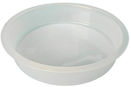 prasku Durable White Birds Feeding Station Tray Food Water Bowls Birds Feeding Dishes
