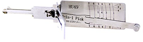 QiDAi HU49 Outil de crochetage et de décodeur 2 en 1, kit d'outils de crochetage de serrure de voiture pour allumage automatique et ouvre-serrure de porte