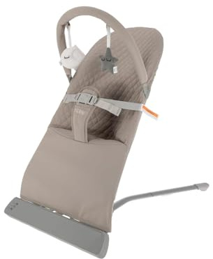 Nuby Musical Moves Babywippe – 2 Liegepositionen | Musik & Vibration | Spielzeugstange | maschinenwaschbarer Bezug | geeignet ab Geburt bis 9 kg